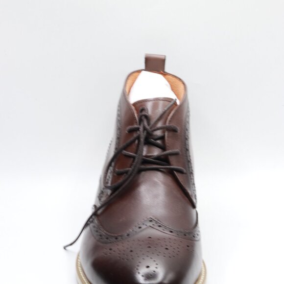 WESDENKING Men's Dress Boots, Chukka Casual Leather Brown 9.5 - Picture 8 of 10